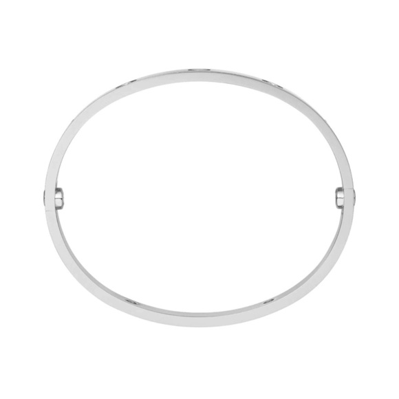 Screw Cuff Bangle Bracelet Silver - Picture 9 of 11